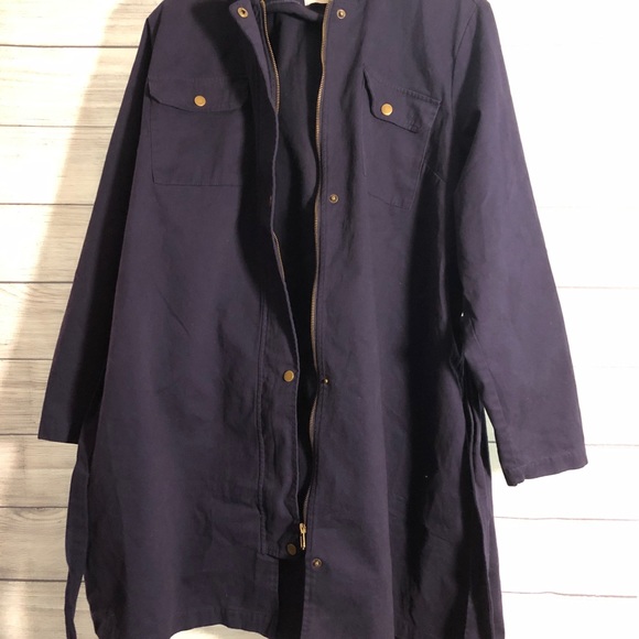 Just Fab A-Line Parka Jacket - Picture 2 of 8